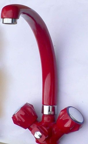 Hochdruck Spüle Spültisch Küche Zweigriff Zweihand mit Geräteanschluss rot