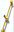 Brausestange Wandstange Duschstange 60cm gelb